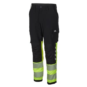 BULLDOG STRETCHBUKSE SVART/GUL KL.1