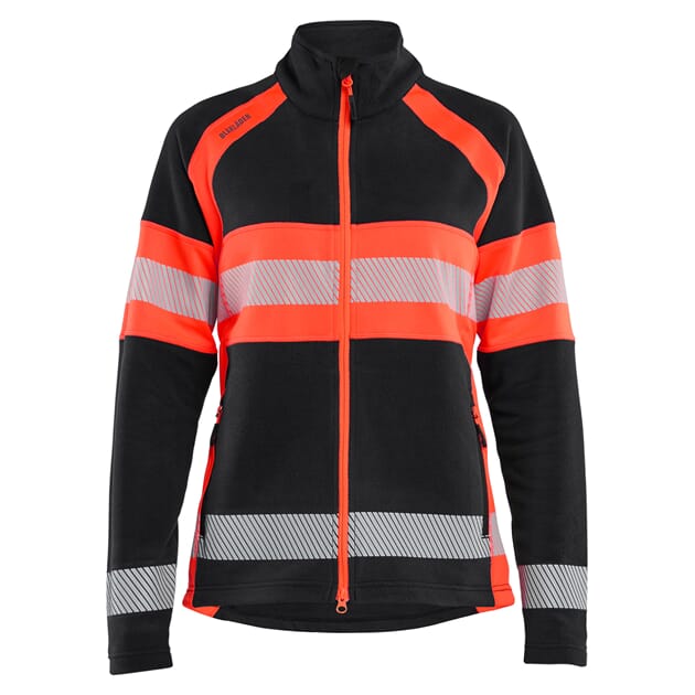 DAME MICROFLEECEJAKKE KL.1 RØD.jpg