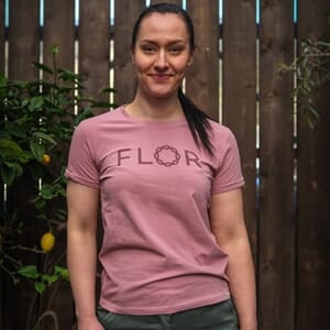 FLOR T-SKJORTE ROSA