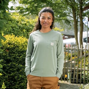 FLOR VÅR BOMMULSGENSER GRØNN