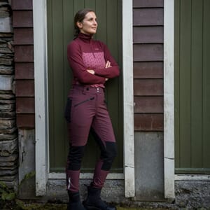 FLOR VÅRONN BUKSE BURGUNDER