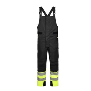 PROTEC BIB SKALLBUKSE KL. 1 GUL/SORT