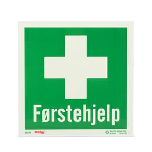Skilt Førstehjelp 20x20