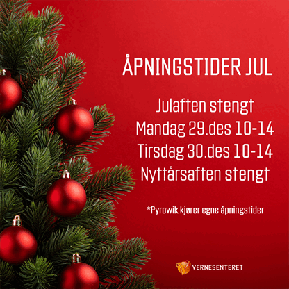 Åpningstider i julen