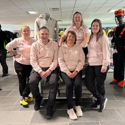 Rosa oktober – vi støtter Rosa sløyfe-aksjonen