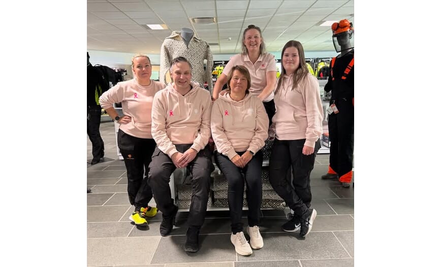 Vi støtter Rosa sløyfe-aksjonen